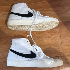 Nike White Blazers